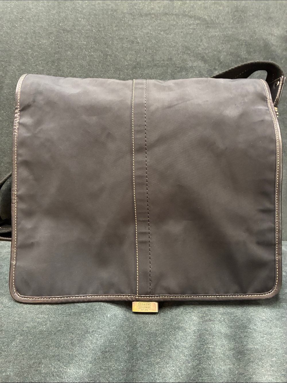 Coach Black Nylon Messenger bag